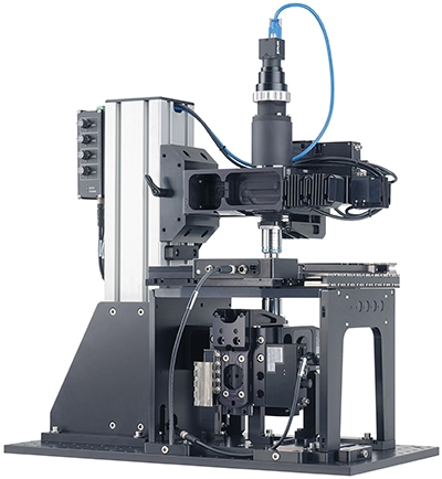 A Cellular Focus automated microscopy system designed for precision imaging, cell analysis, and life science research applications sits on a transparent background.