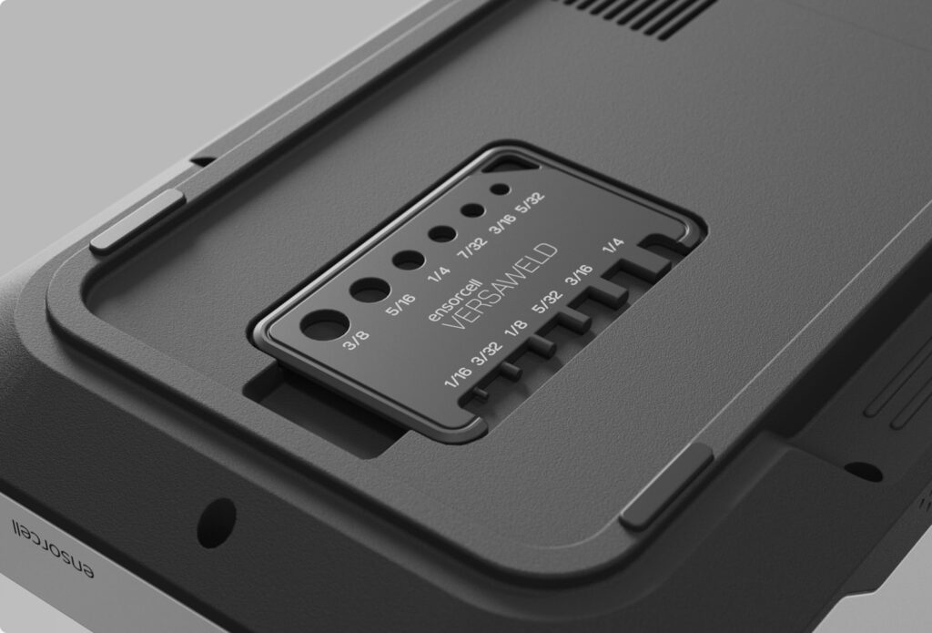 Ensorcell VersaWeld sterile tube welder component with precision guides for bioprocessing tube welding applications in life science manufacturing.