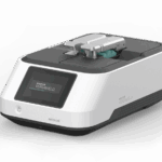 Ensorcell Versaweld device, a lightweight and battery powered bioprocessing sterile tube welder with a digital touchscreen interface sits in front of a transparent background.