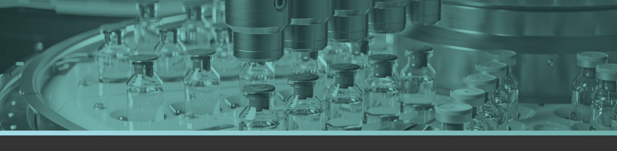 Explore modular biopharmaceutical manufacturing enabling flexible infrastructure, scalable bioprocessing, and cell therapy production. Image showing automated bottle filling for pharma